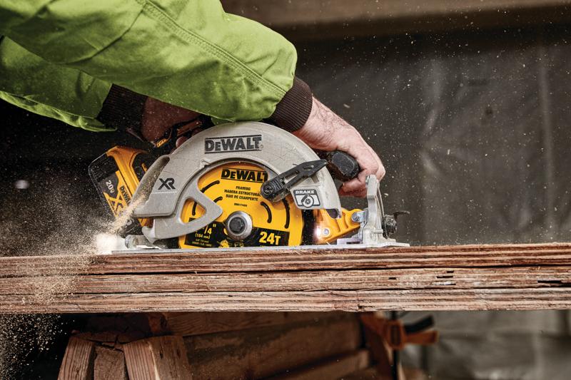 Seven and a Quarter inch Circular Saw Blades in action.