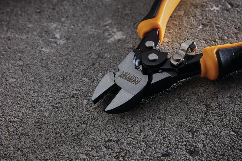 Induction hardened cutting blades feature of Compound Action Diagonal Pliers.